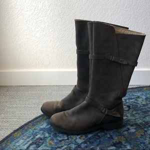 Teva knee high waterproof boots.